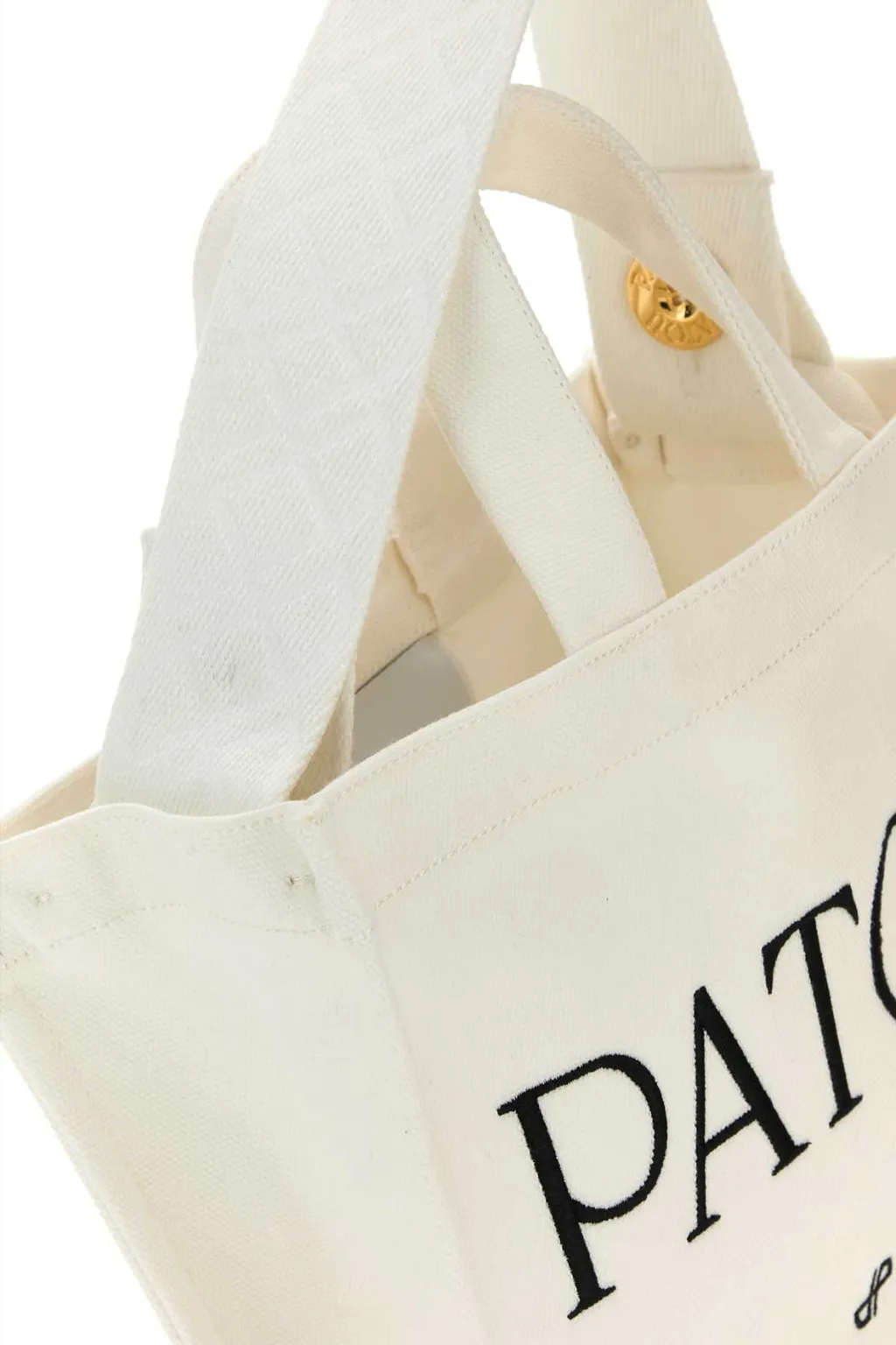 Patou Logo Printed Small Top Handle Bag