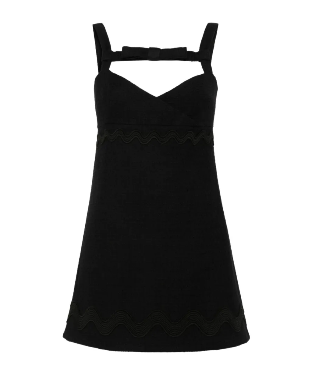 Patou Bow Strap A-Line Dress