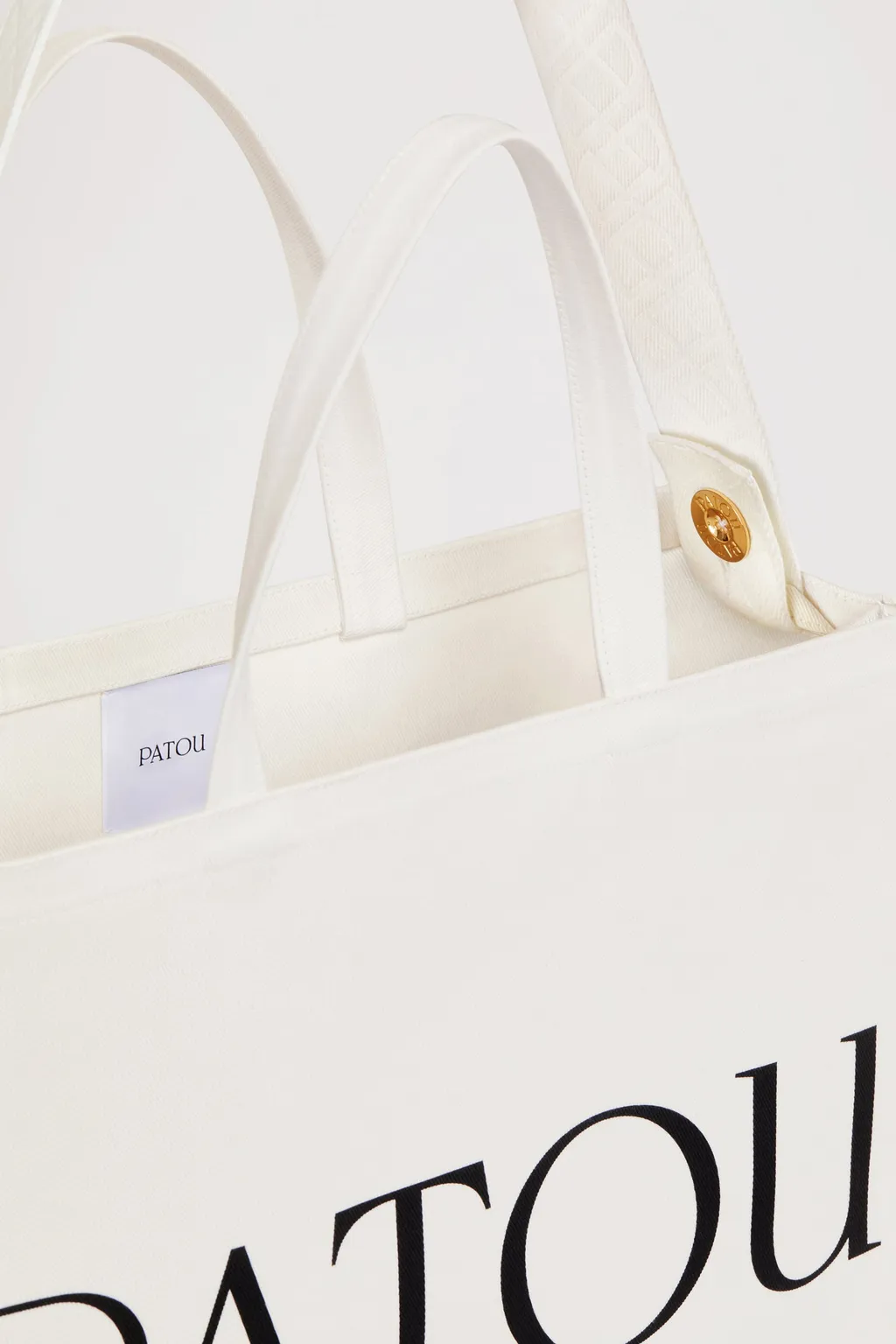 Patou Logo-Printed Top Handle Bag
