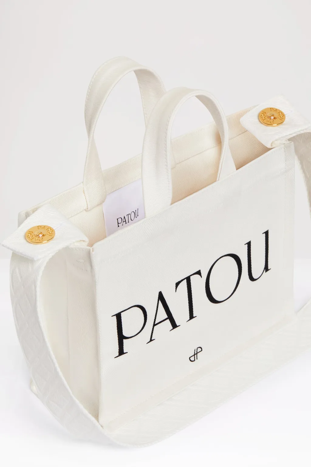 Patou Small Logo-Printed Top Handle Bag
