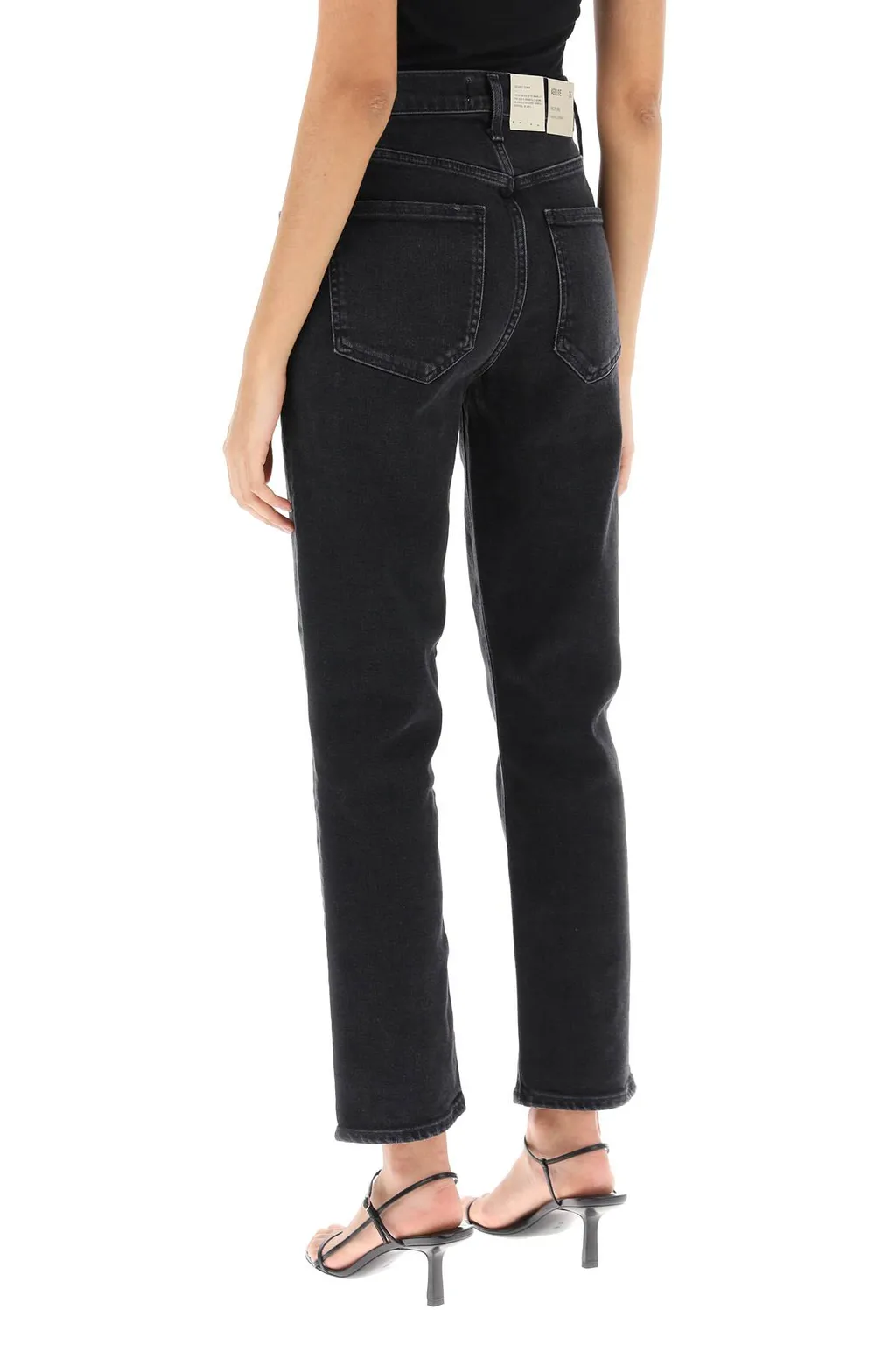 Agolde Riley High Waisted Straight Leg Jeans