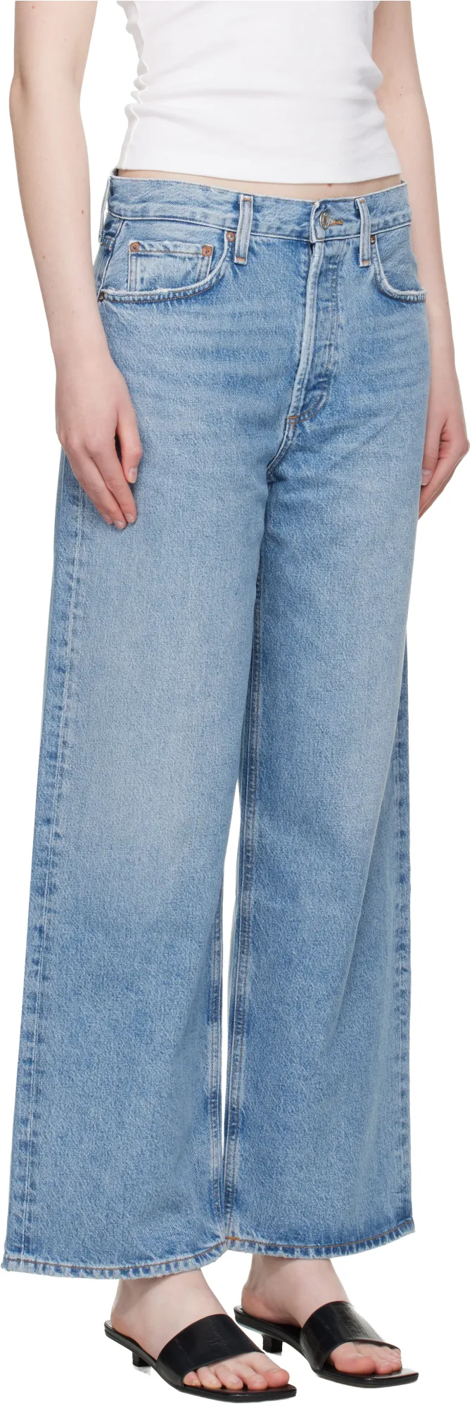 Agolde High Waisted Straight-Leg Jeans