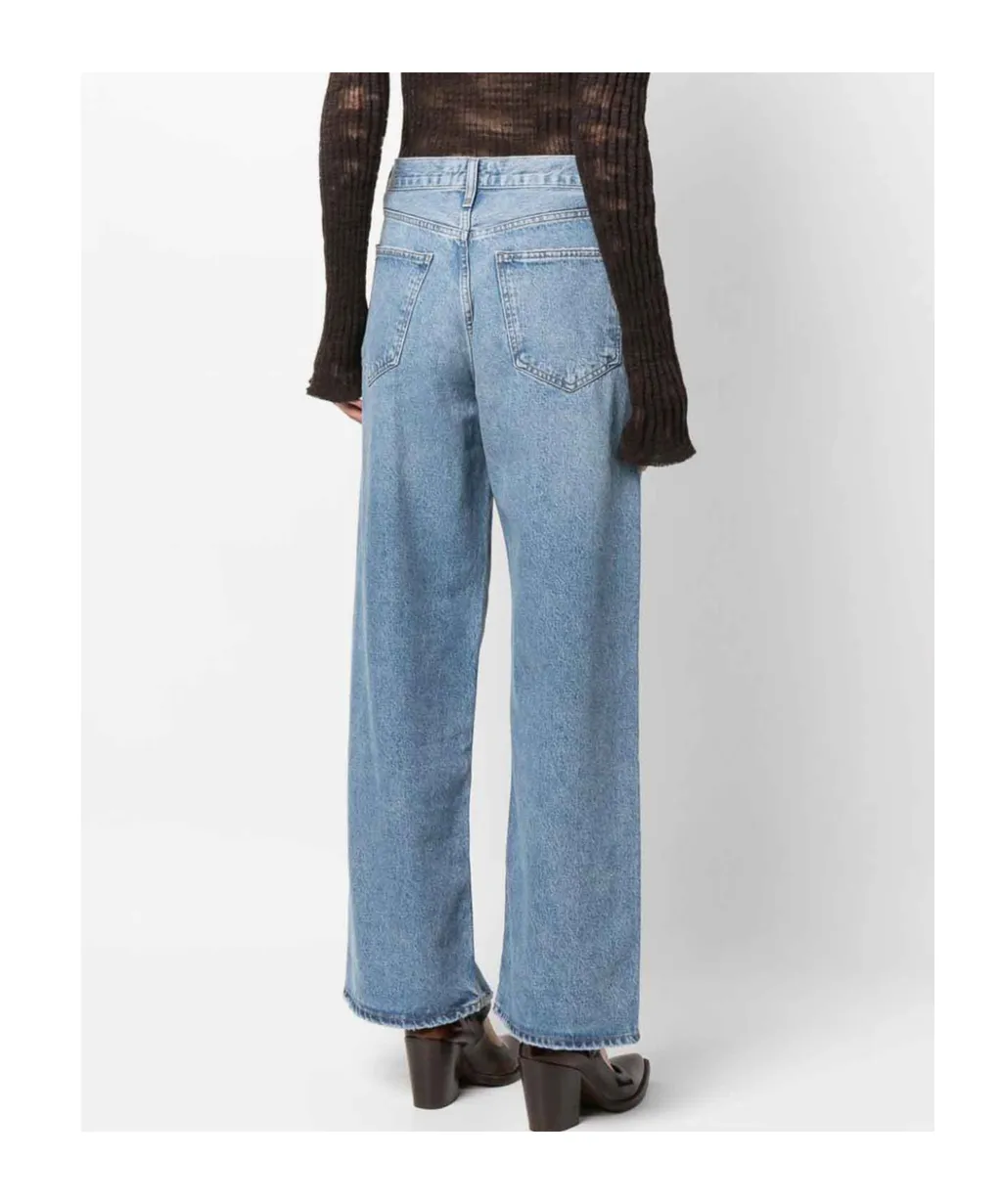 Agolde High Waisted Straight-Leg Jeans