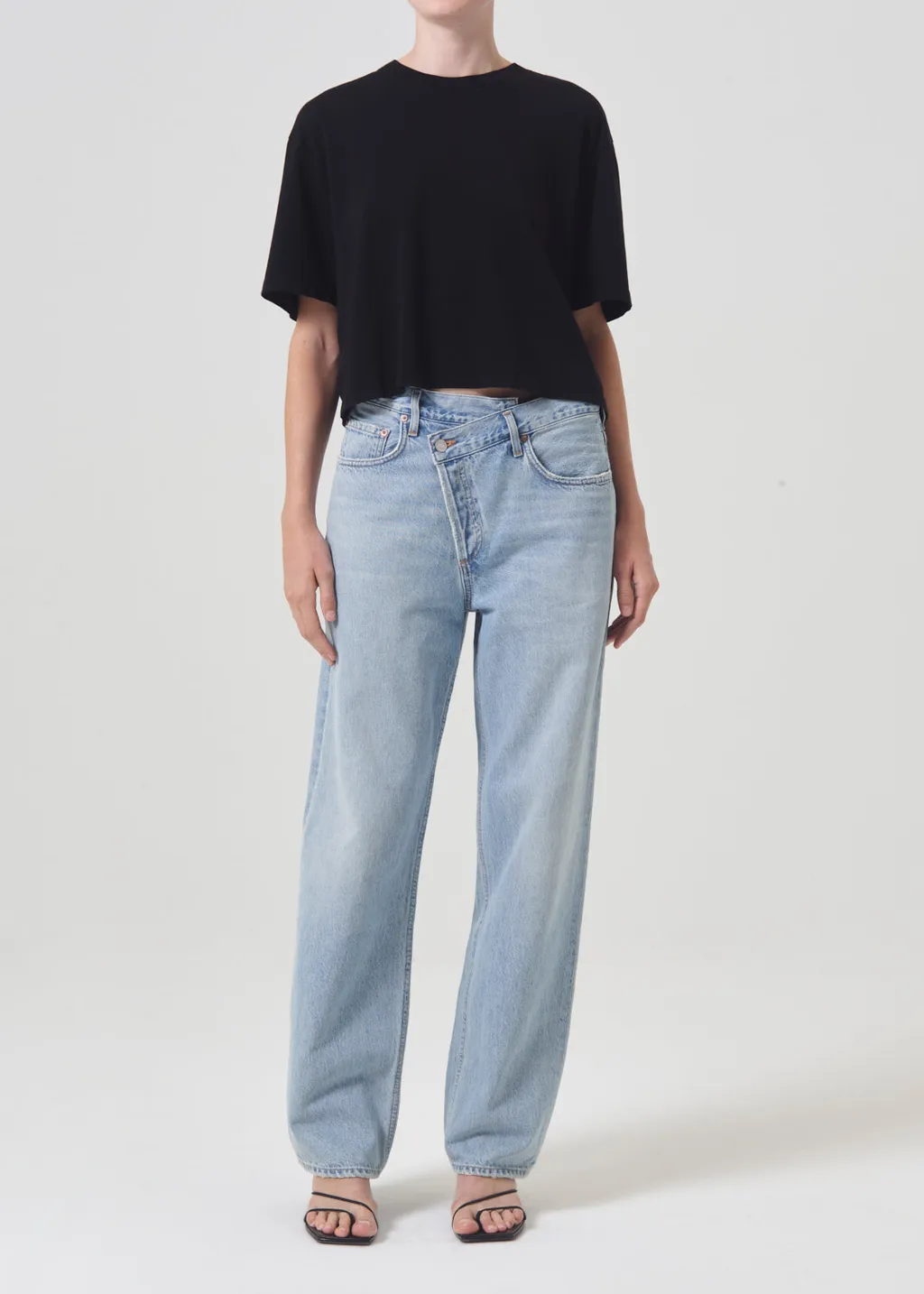 Agolde Criss Cross Straight-Leg Jeans