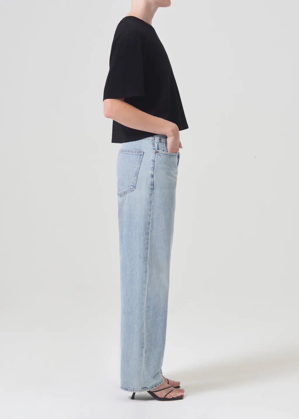 Agolde Criss Cross Straight-Leg Jeans