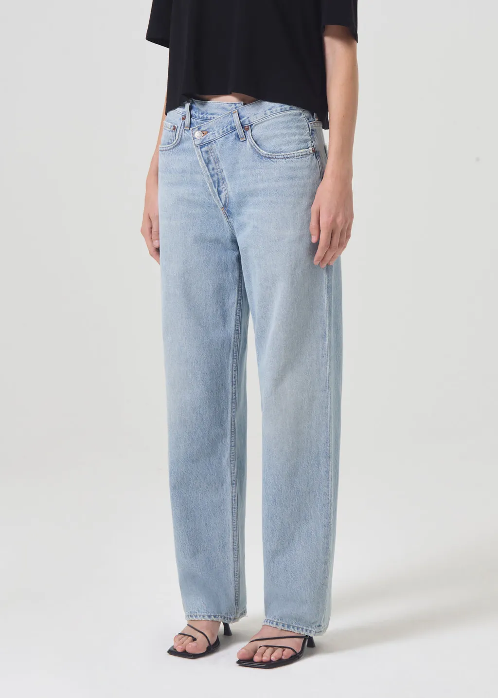 Agolde Criss Cross Straight-Leg Jeans