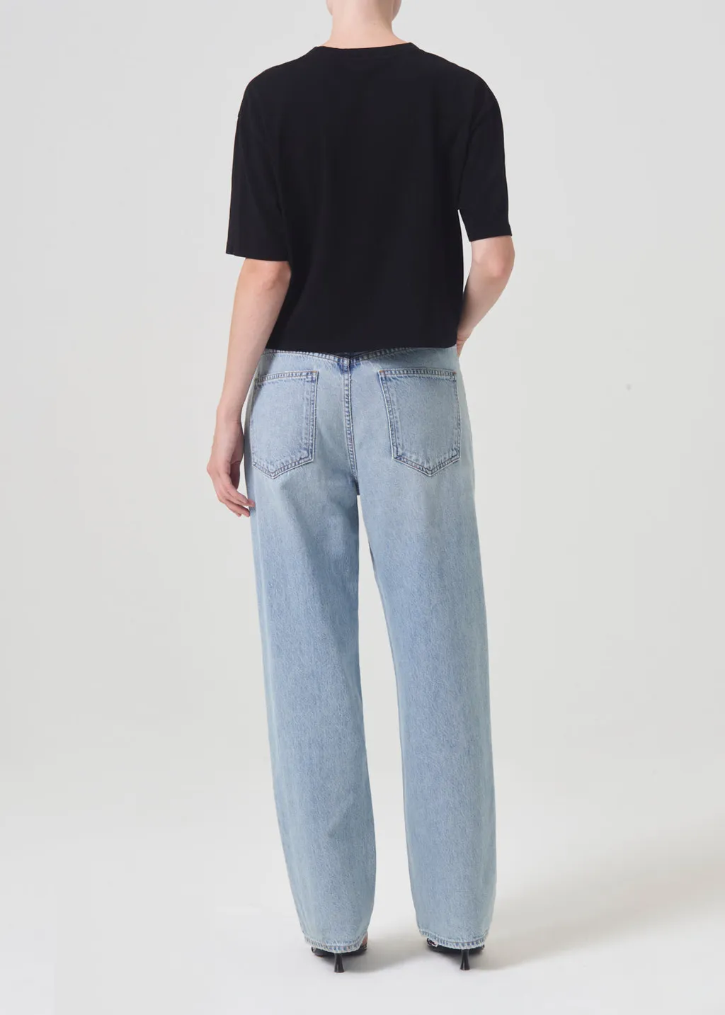 Agolde Criss Cross Straight-Leg Jeans