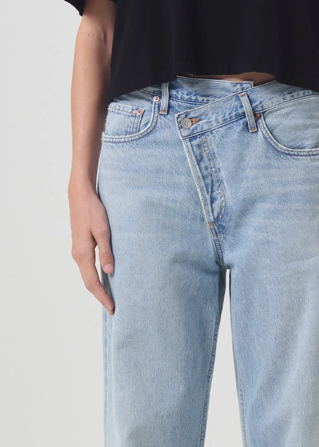 Agolde Criss Cross Straight-Leg Jeans