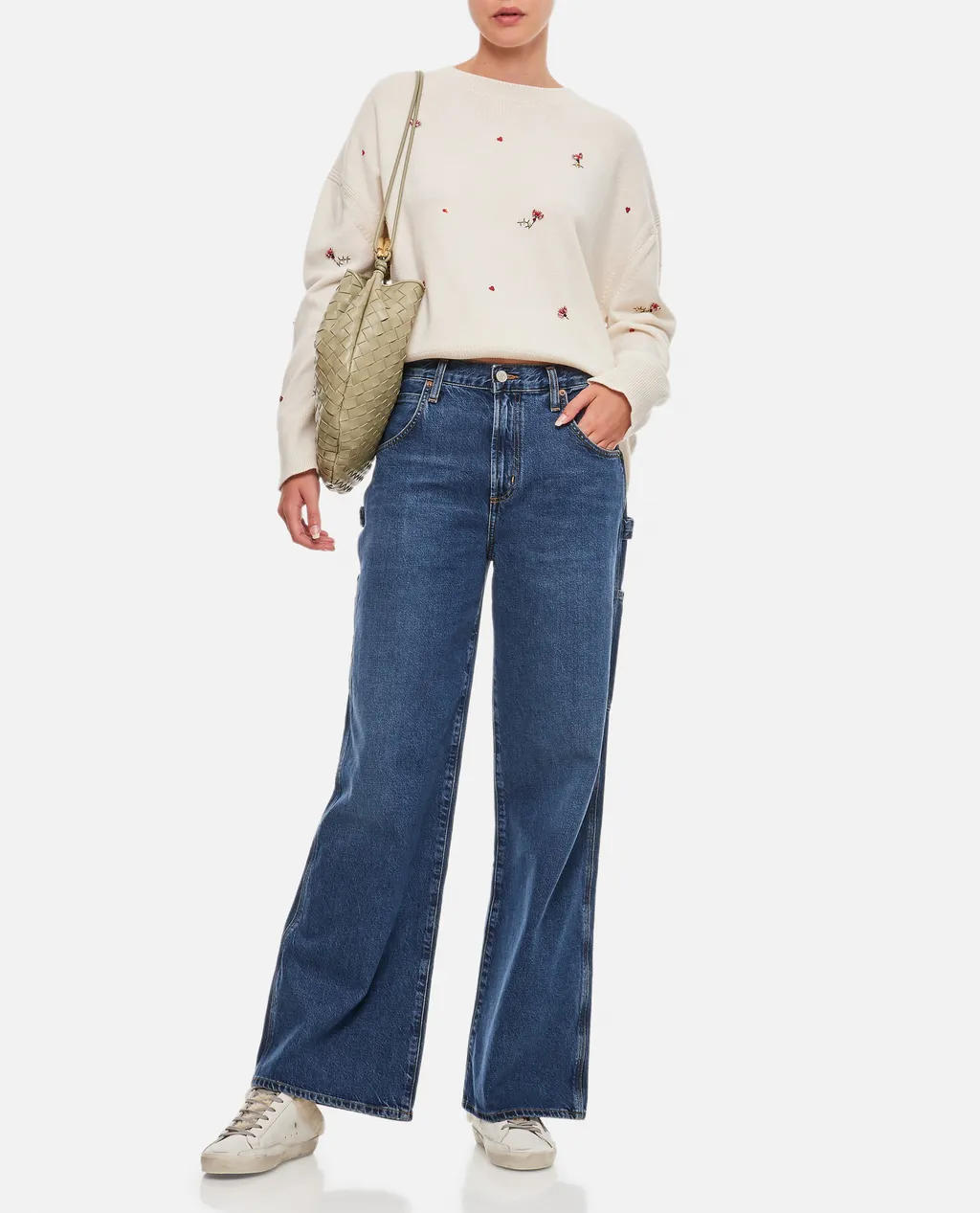 Agolde Low-Detailed Wide-Leg Jeans