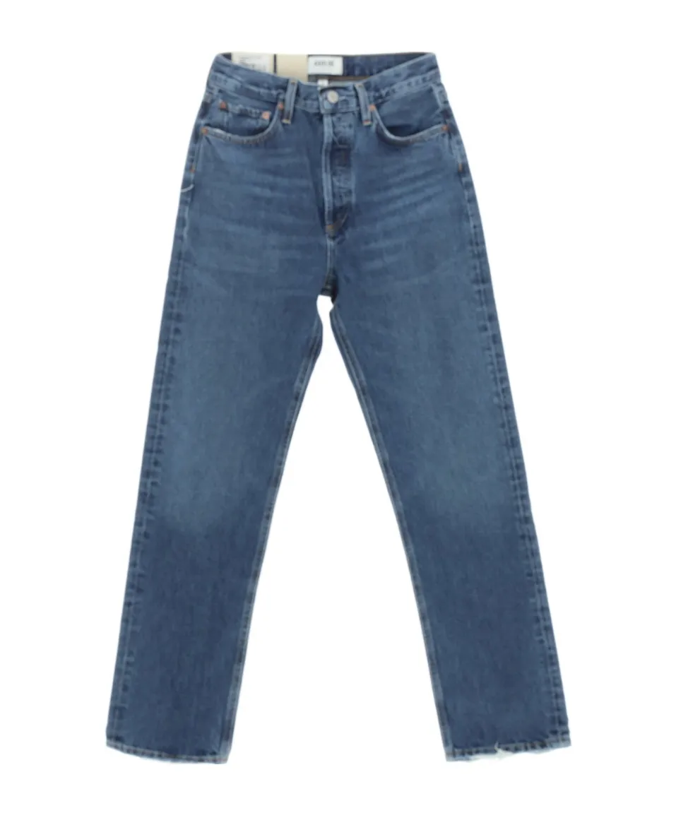 Agolde High-Rise Straight-Leg Jeans
