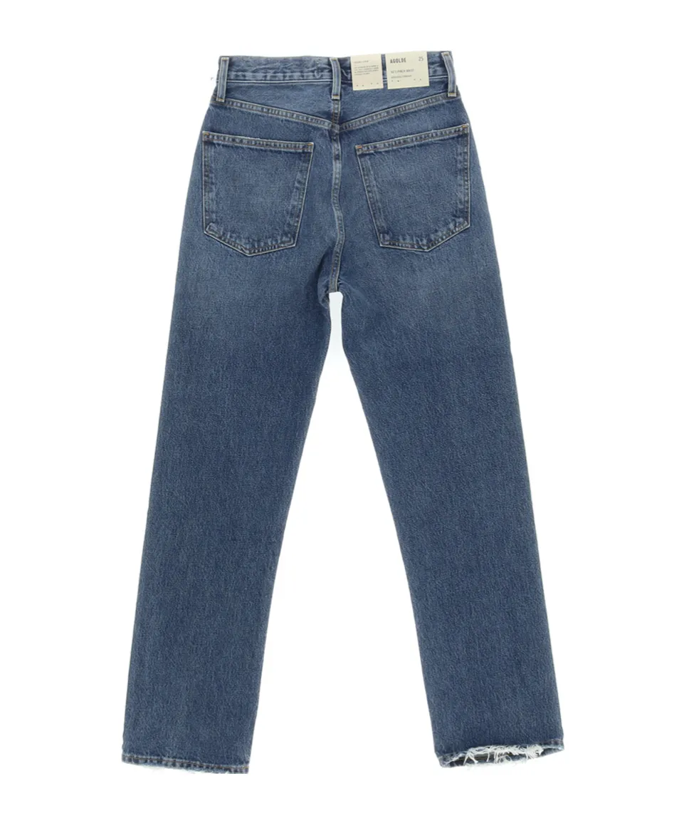 Agolde High-Rise Straight-Leg Jeans