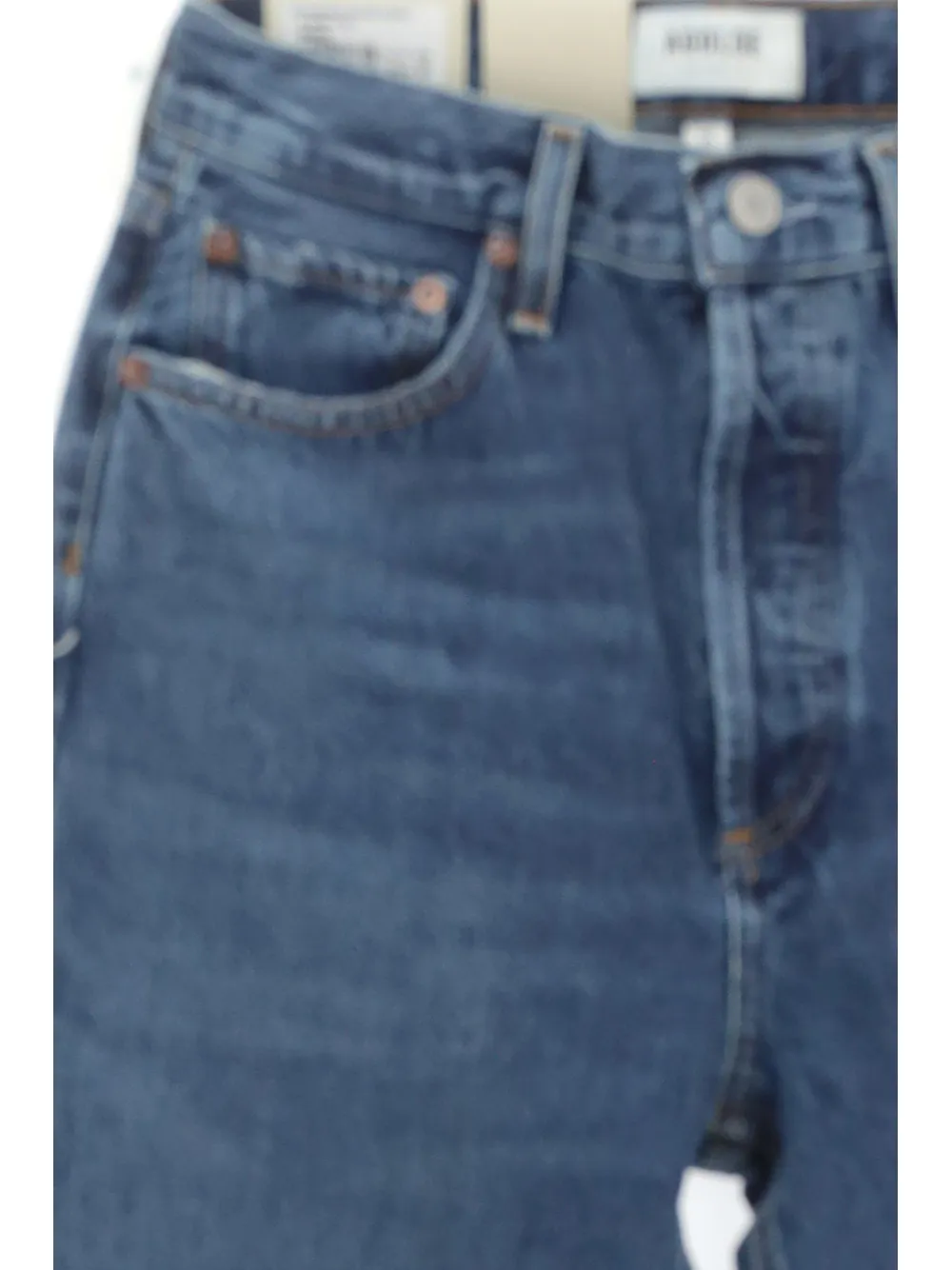Agolde High-Rise Straight-Leg Jeans