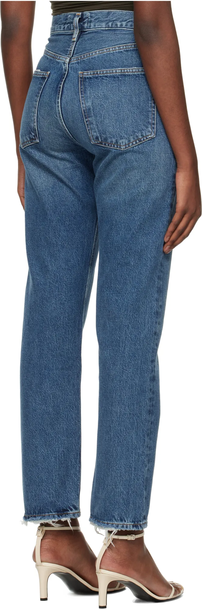 Agolde High-Rise Straight-Leg Jeans