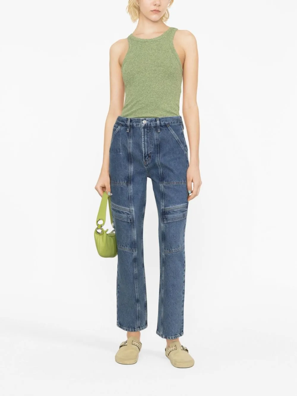 Agolde Cooper High-Waisted Straight-Leg Jeans