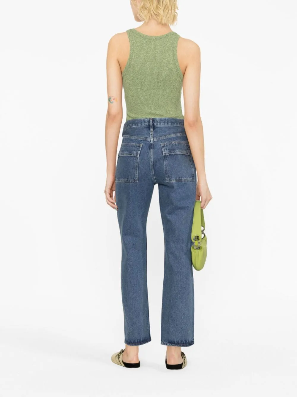 Agolde Cooper High-Waisted Straight-Leg Jeans