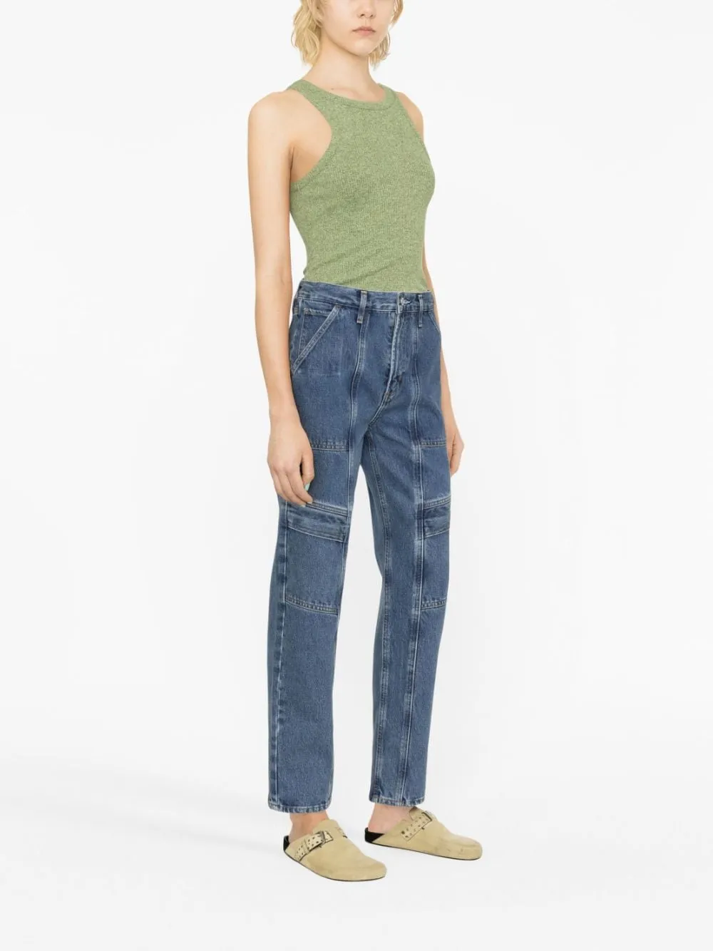 Agolde Cooper High-Waisted Straight-Leg Jeans