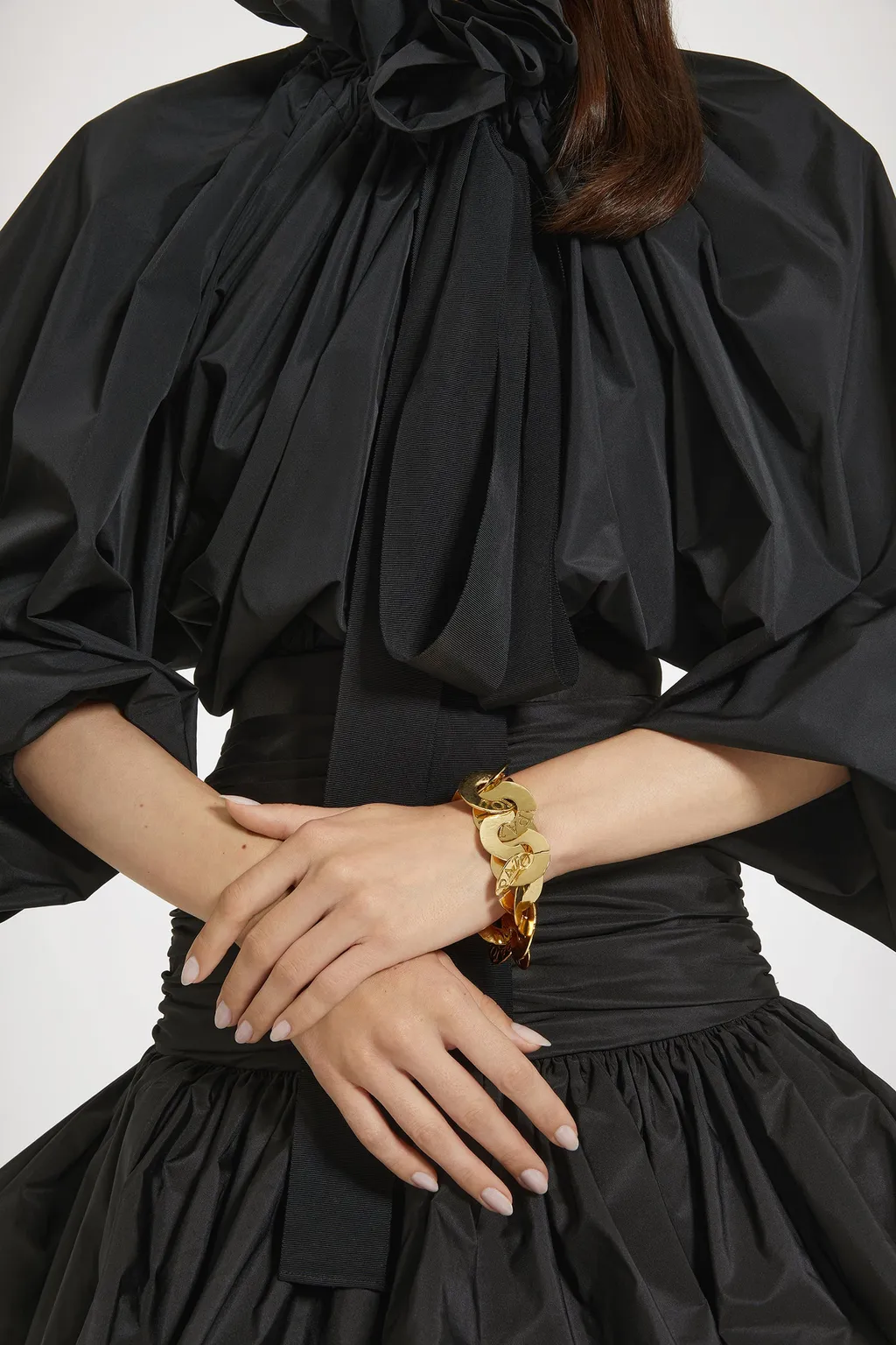 Gold-Plated Brass Coin Bracelet