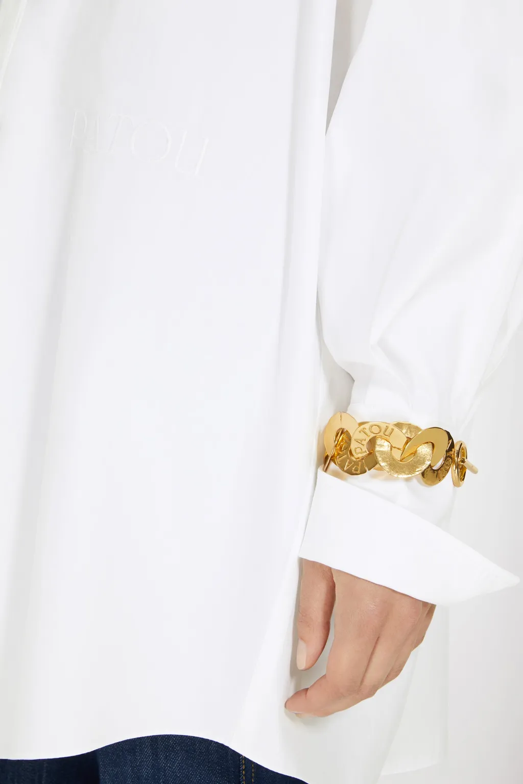 Gold-Plated Brass Coin Bracelet