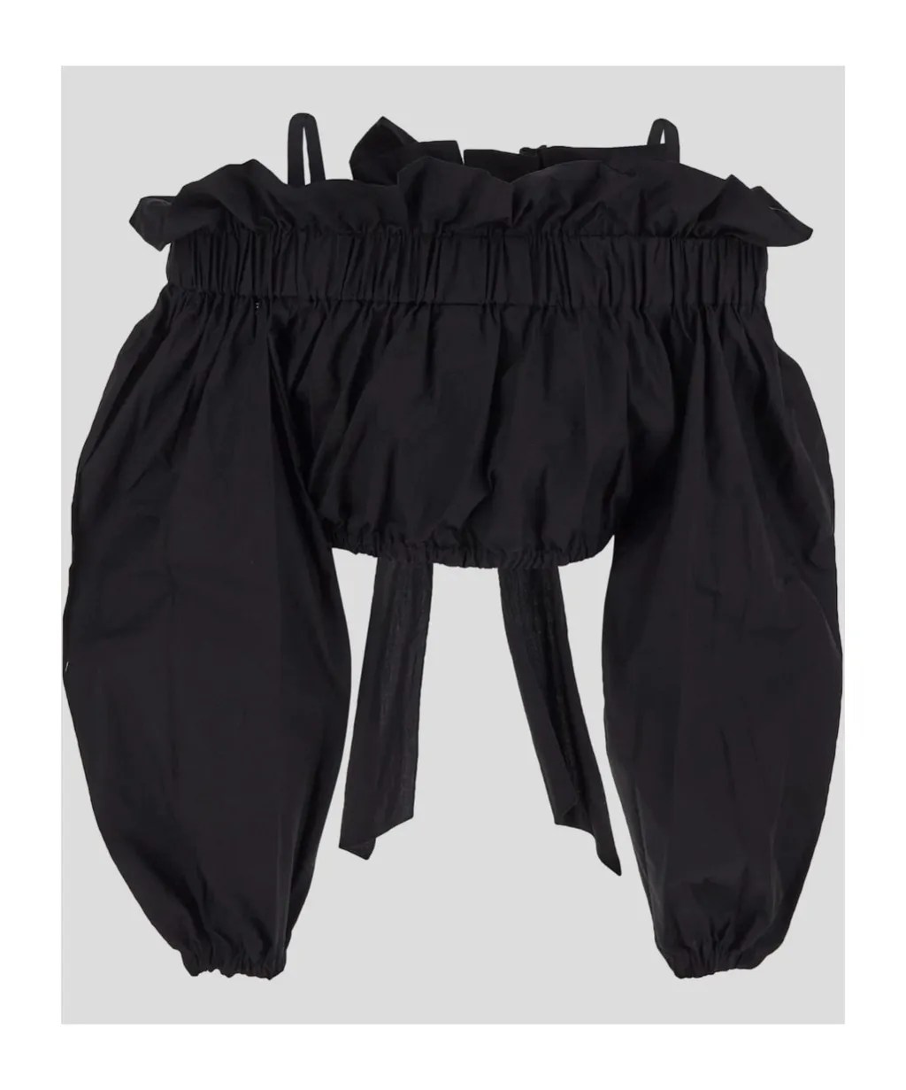 Bow-Detailing Bustier Blouse
