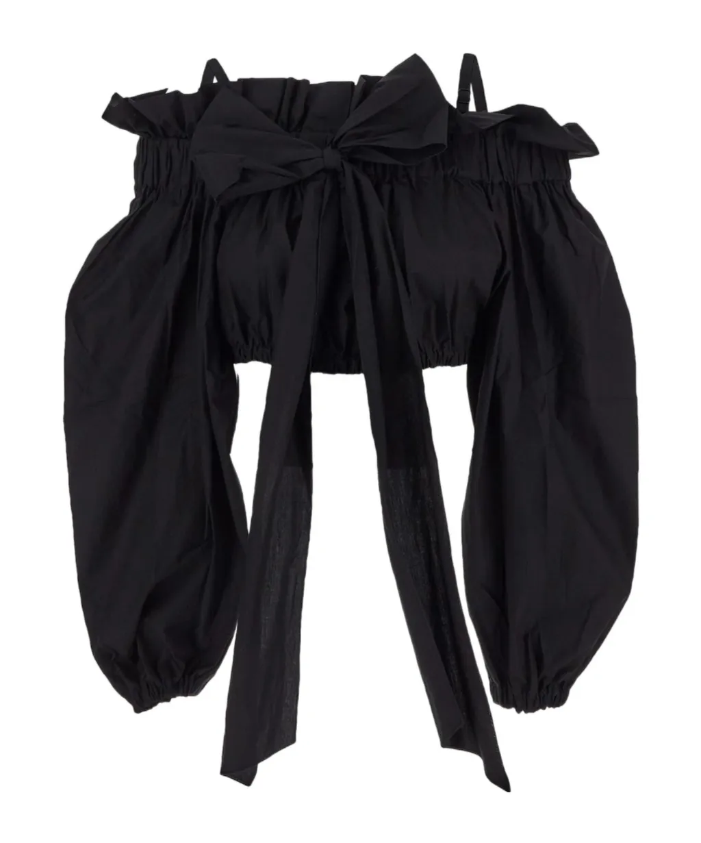 Bow-Detailing Bustier Blouse