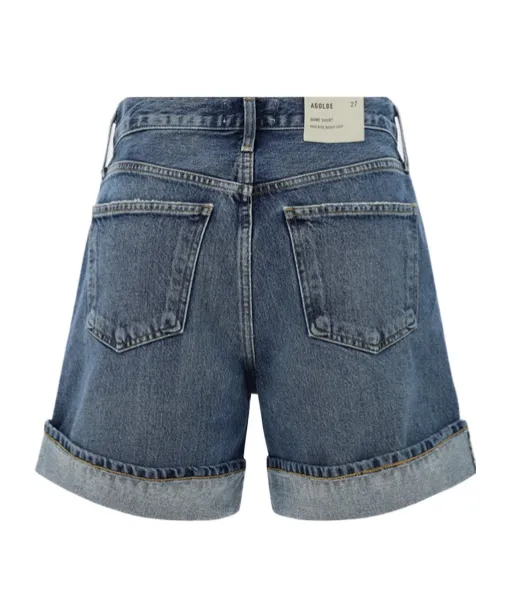 Agolde Dame Turn-Up Hem Shorts