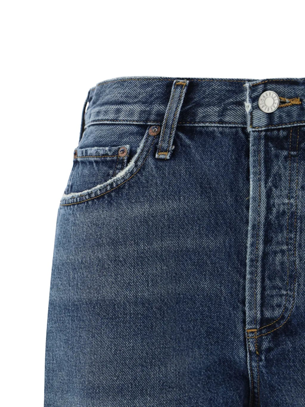 Agolde Dame Turn-Up Hem Shorts