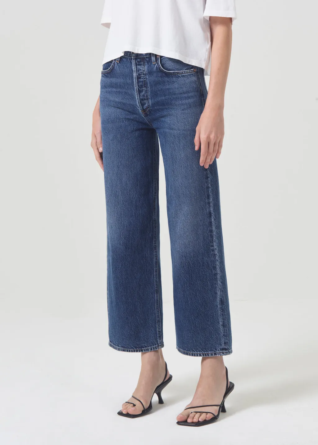 Agolde Ren High-Rise Cropped Jeans