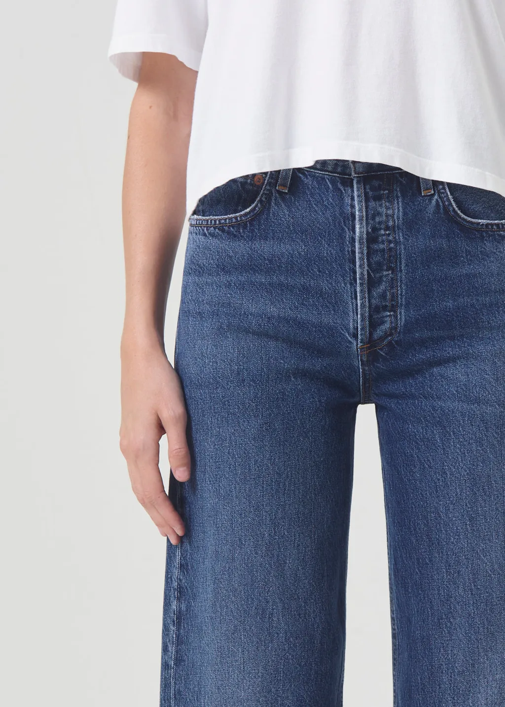 Agolde Ren High-Rise Cropped Jeans
