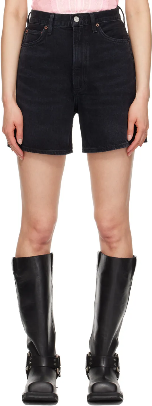Multi-Pocket Denim Shorts