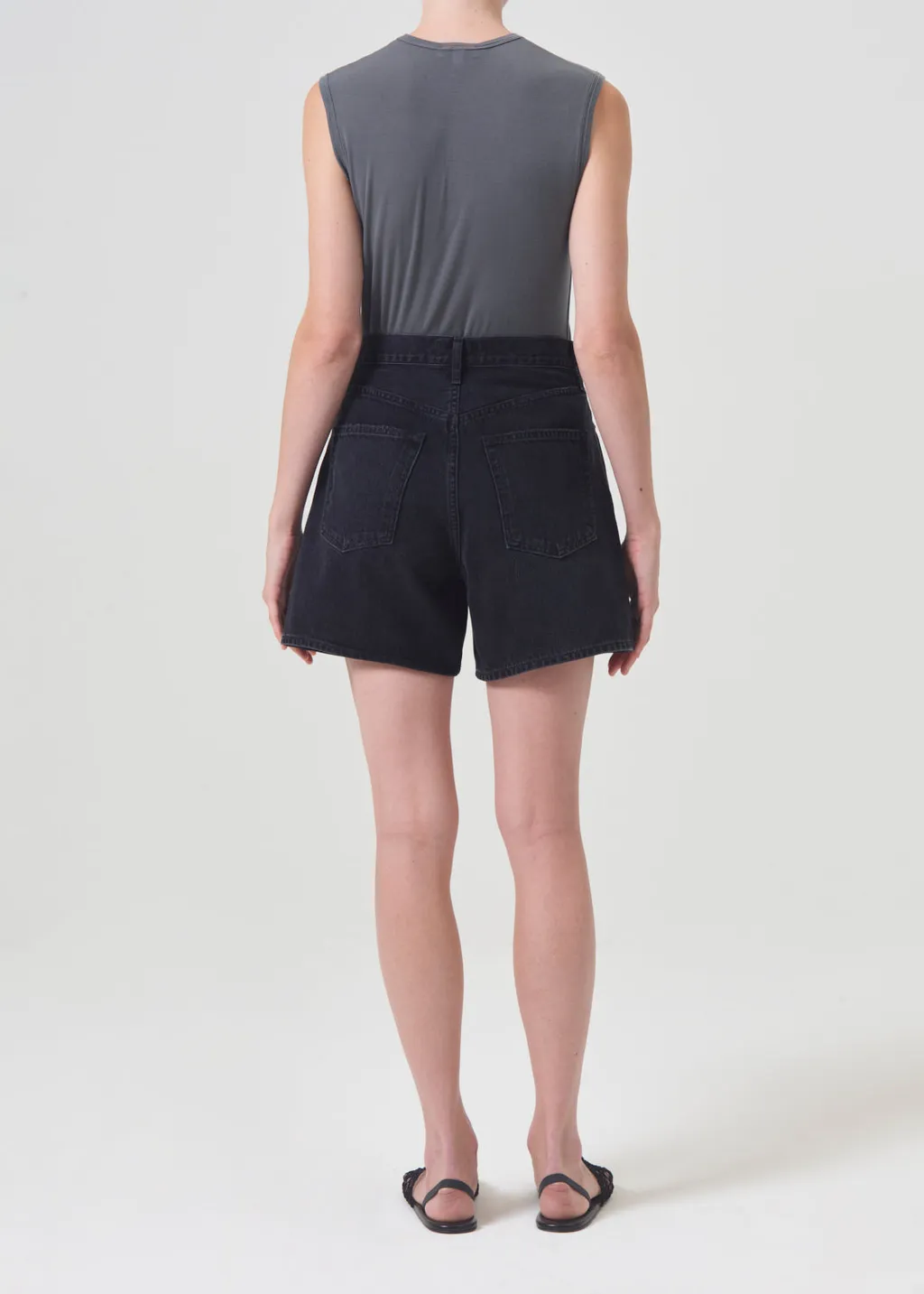 Multi-Pocket Denim Shorts