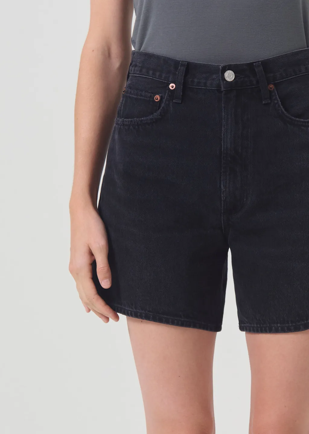 Multi-Pocket Denim Shorts