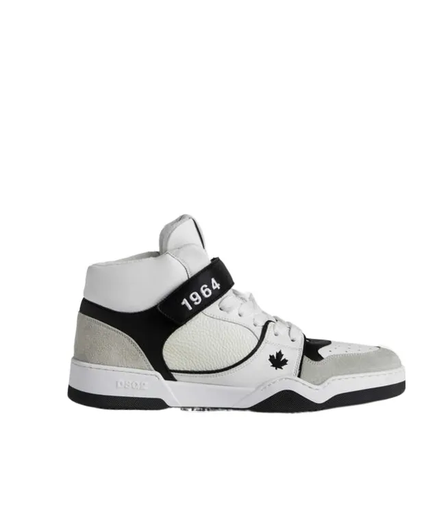 Dsquared2 Spiker Round Toe Lace-Up Sneakers