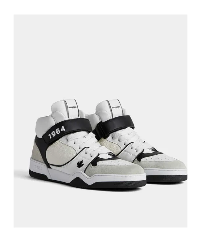 Dsquared2 Spiker Round Toe Lace-Up Sneakers