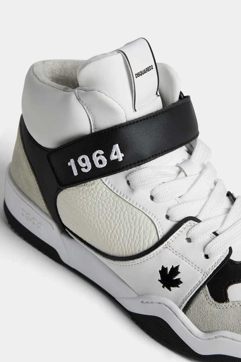 Dsquared2 Spiker Round Toe Lace-Up Sneakers