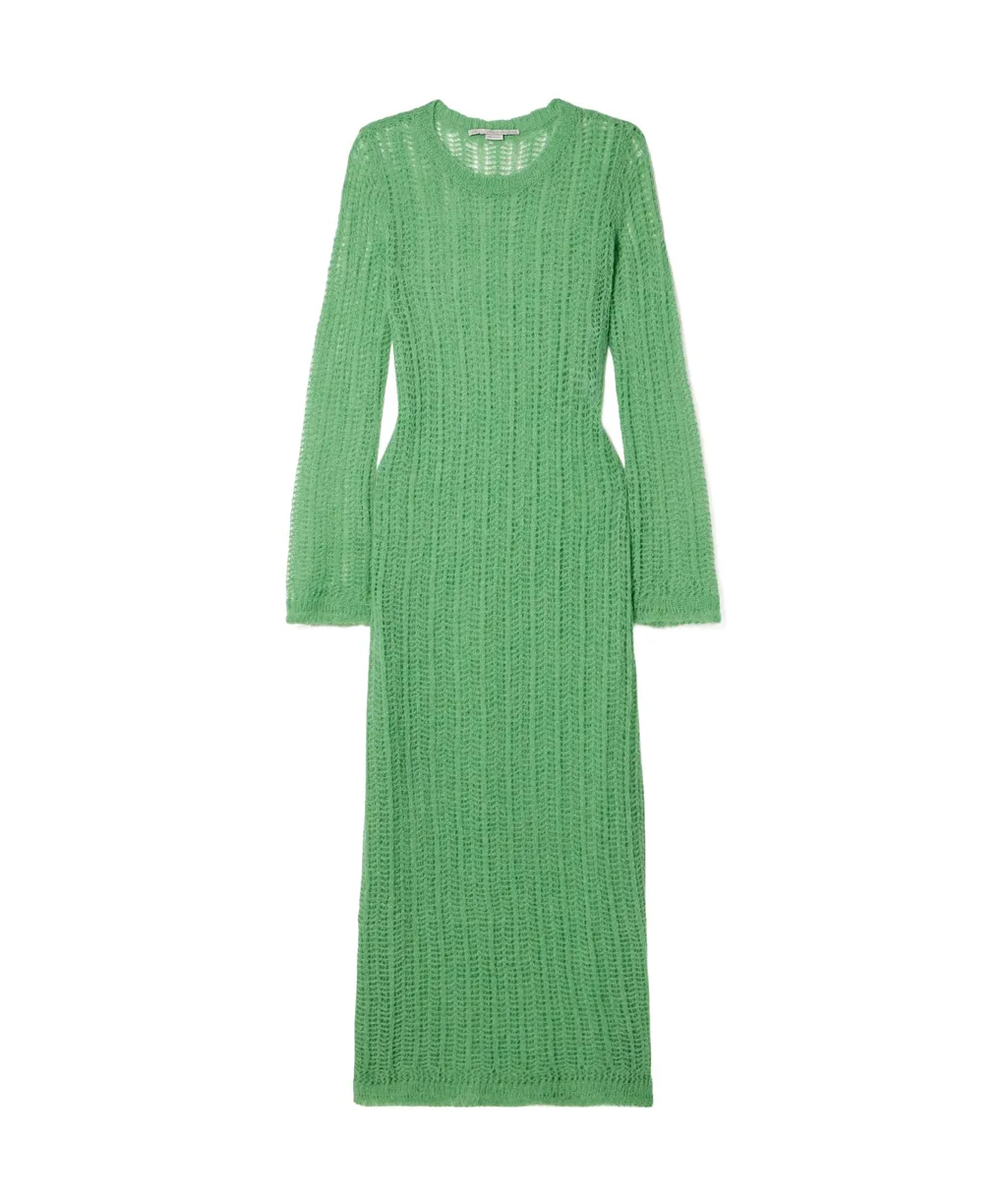 Round-Collar Long-Sleeved Dress
