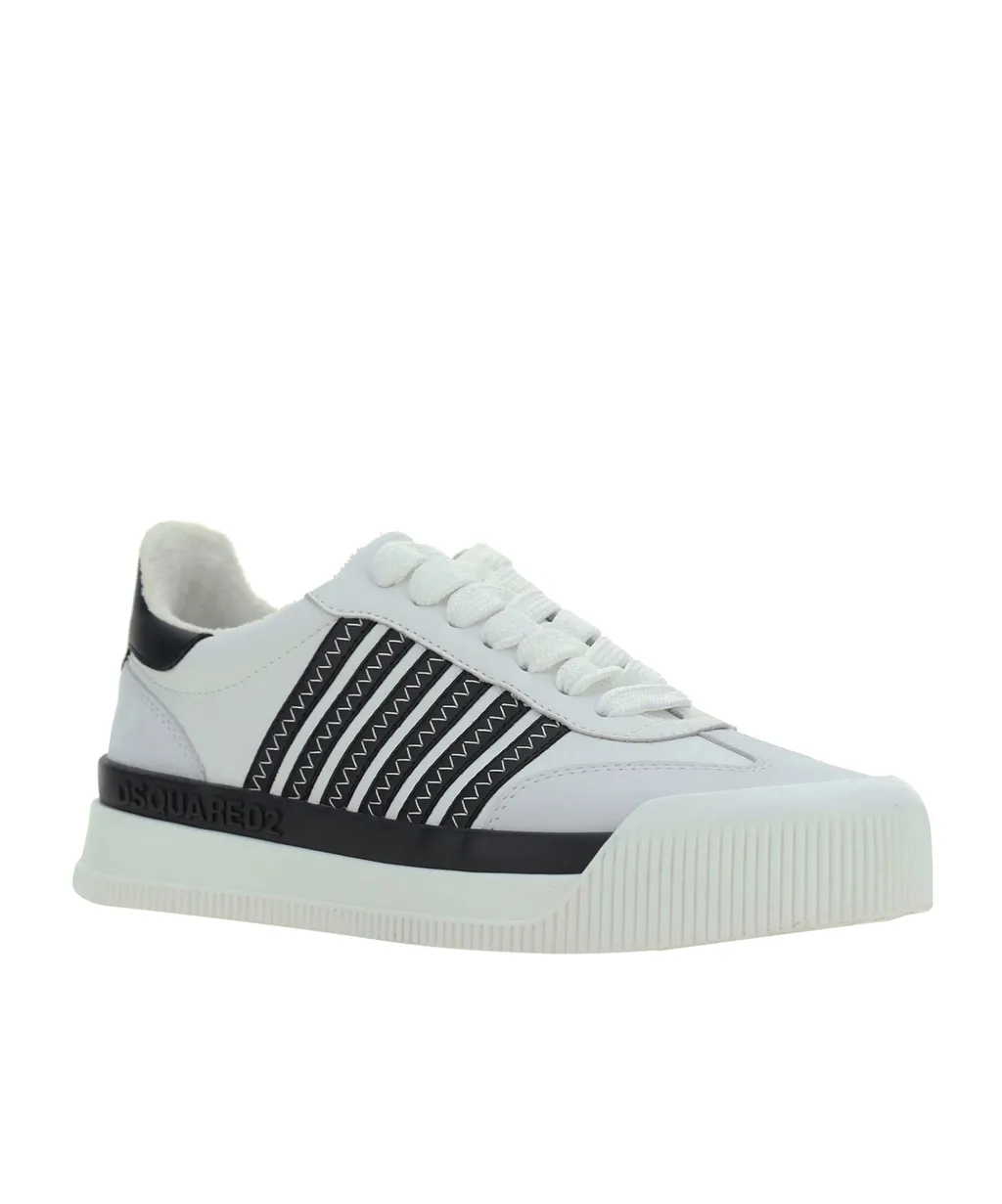 Dsquared2 Striped Round Toe Sneakers