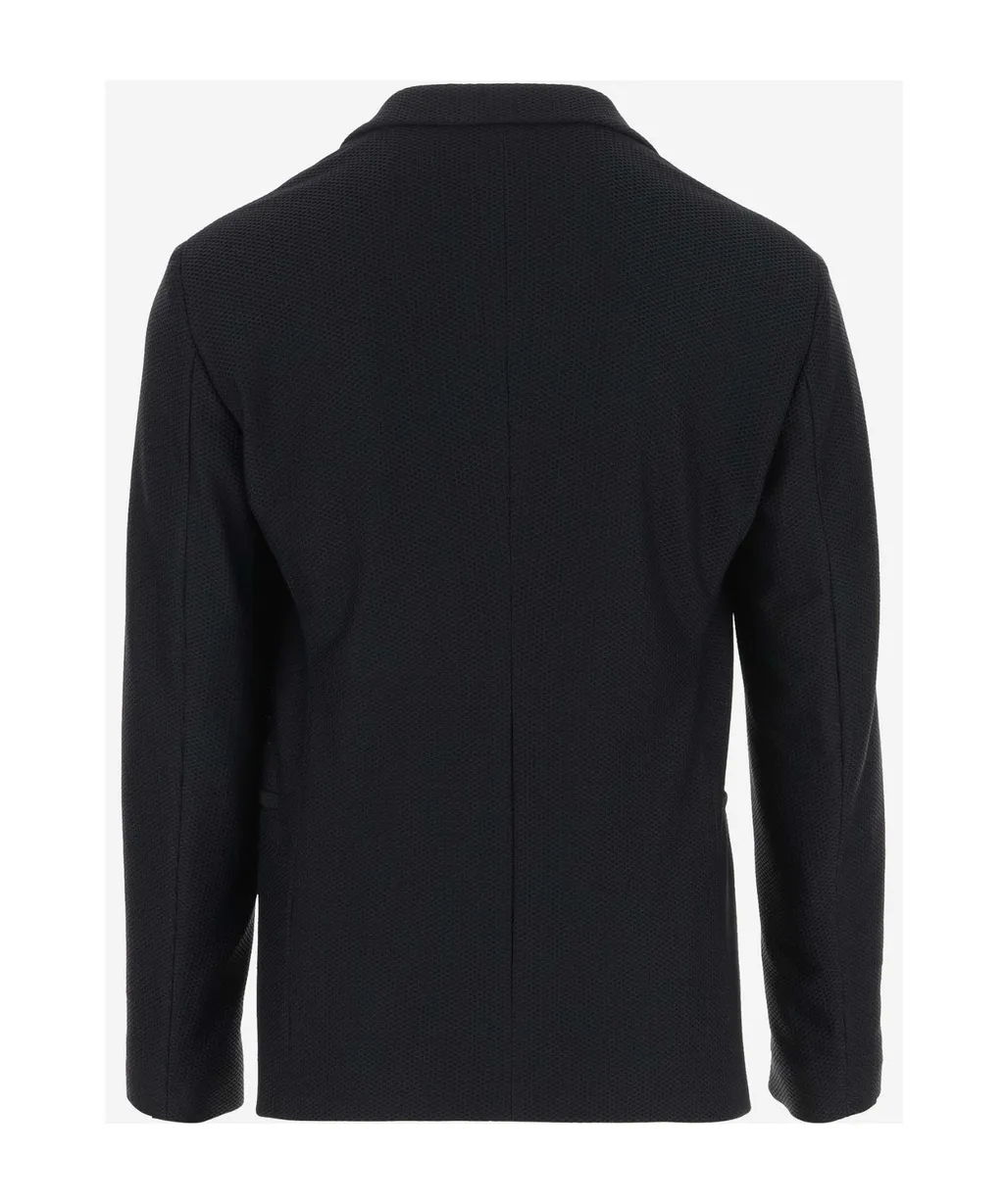 Giorgio Armani Single-Breasted Straight Hem Blazer