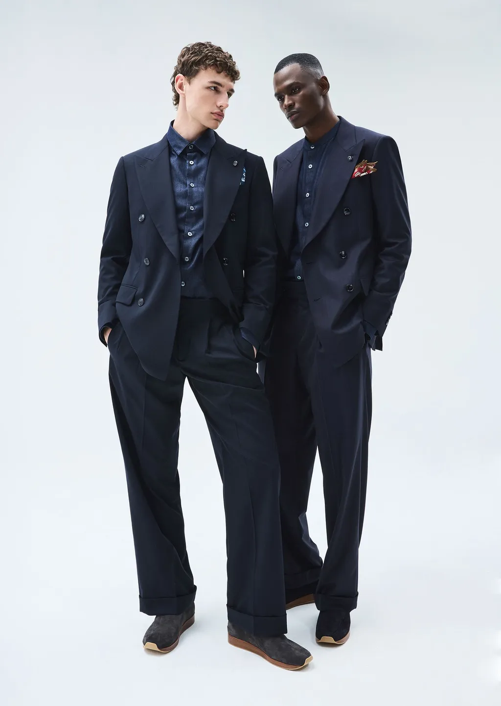 Giorgio Armani Slub-Effect Buttoned Shirt