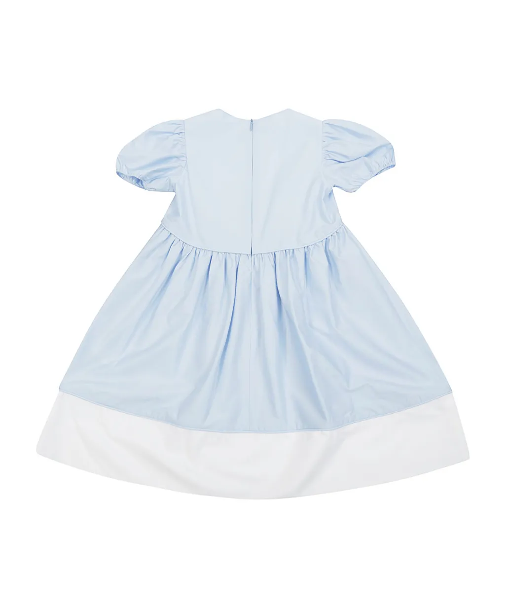 Il Gufo Short-Sleeved Stretch Poplin Dress