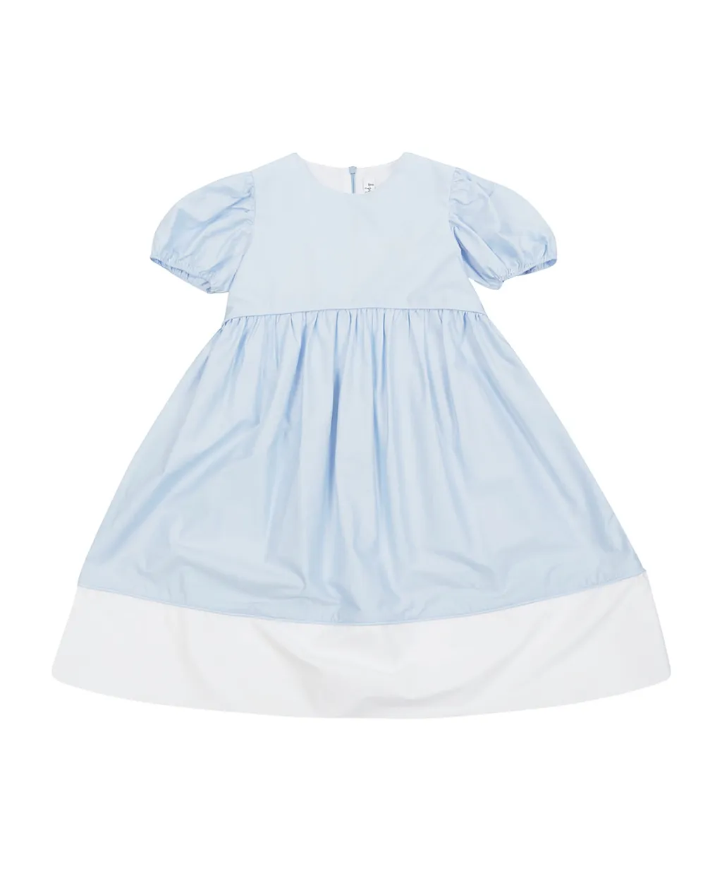 Il Gufo Short-Sleeved Stretch Poplin Dress