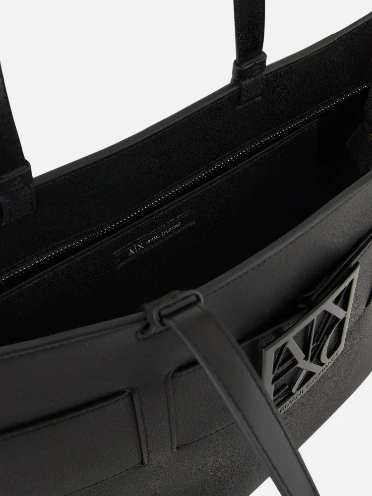 Logo-Plaque Tote Bag