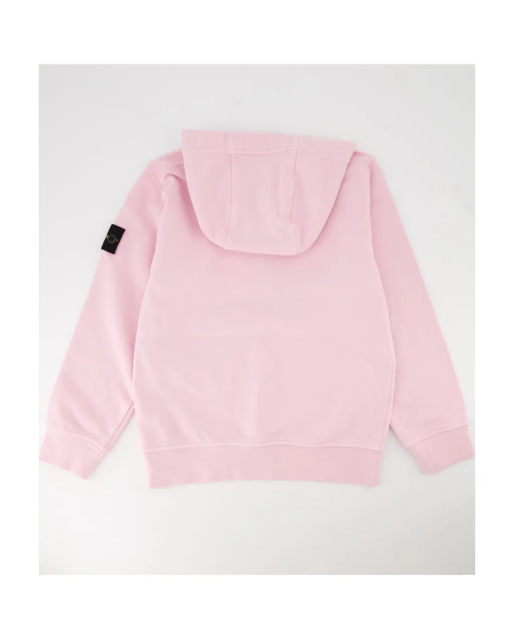 Stone Island Junior Compass-Patch Long-Sleeved Hoodie