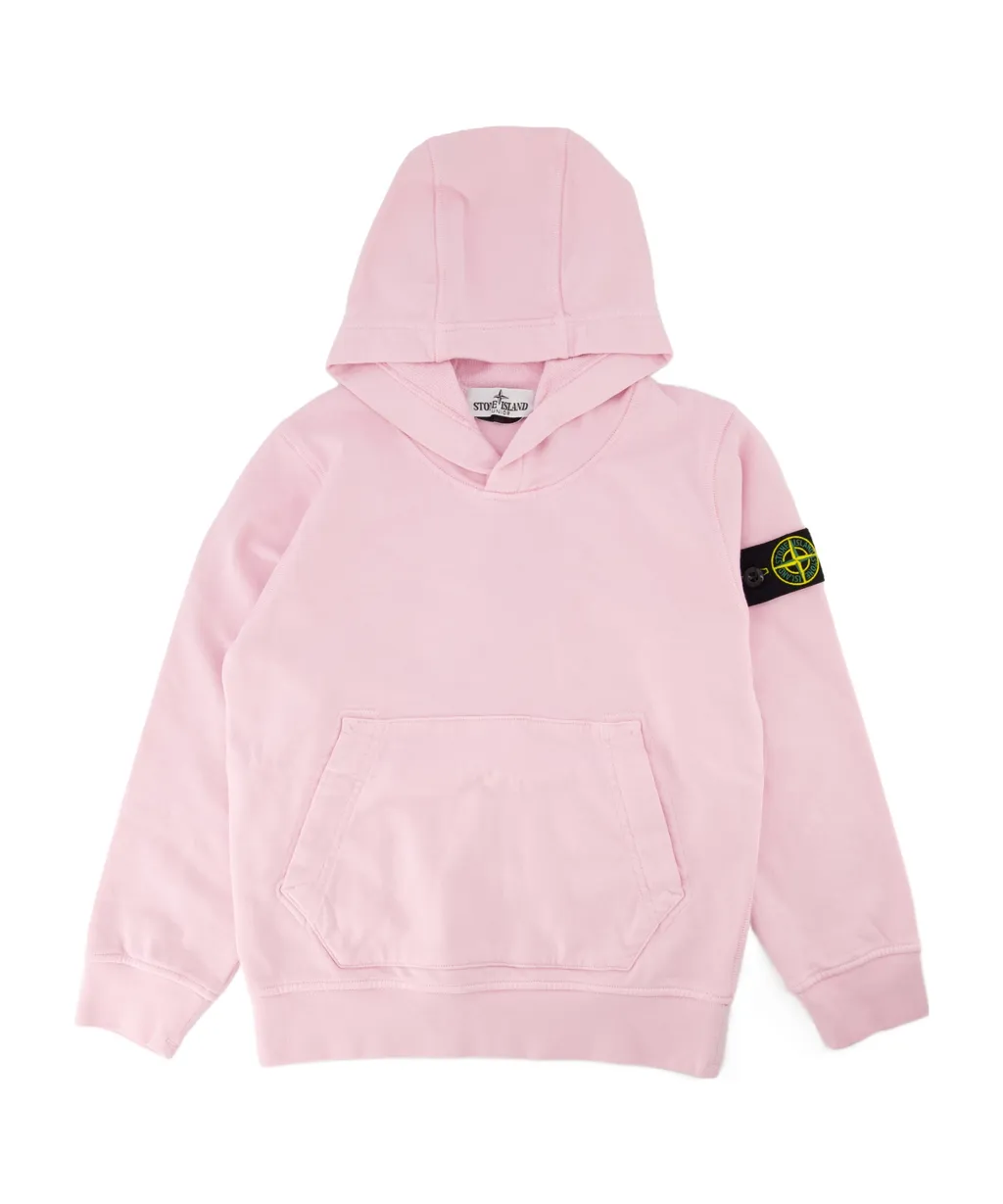 Stone Island Junior Compass-Patch Long-Sleeved Hoodie