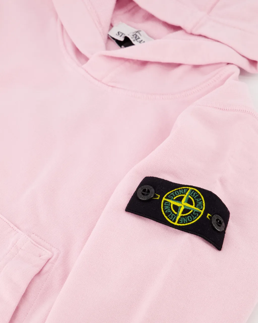 Stone Island Junior Compass-Patch Long-Sleeved Hoodie