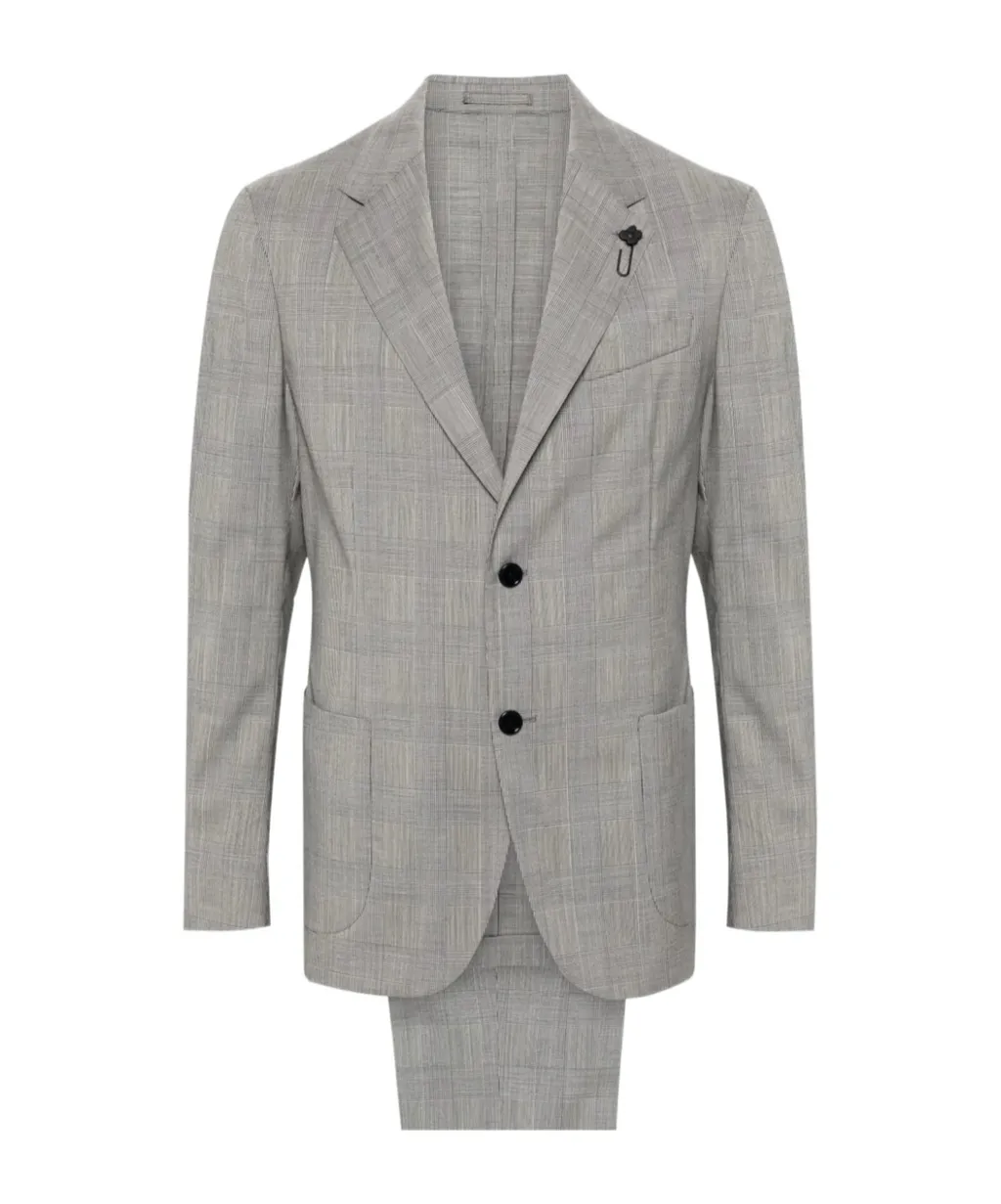 Prince-Of-Wales-Check Wool Suit