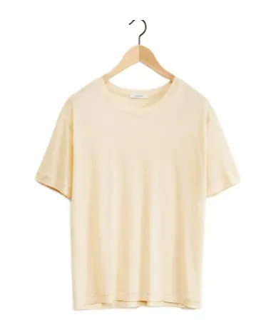 Plain Knitted Short-Sleeved T-Shirt