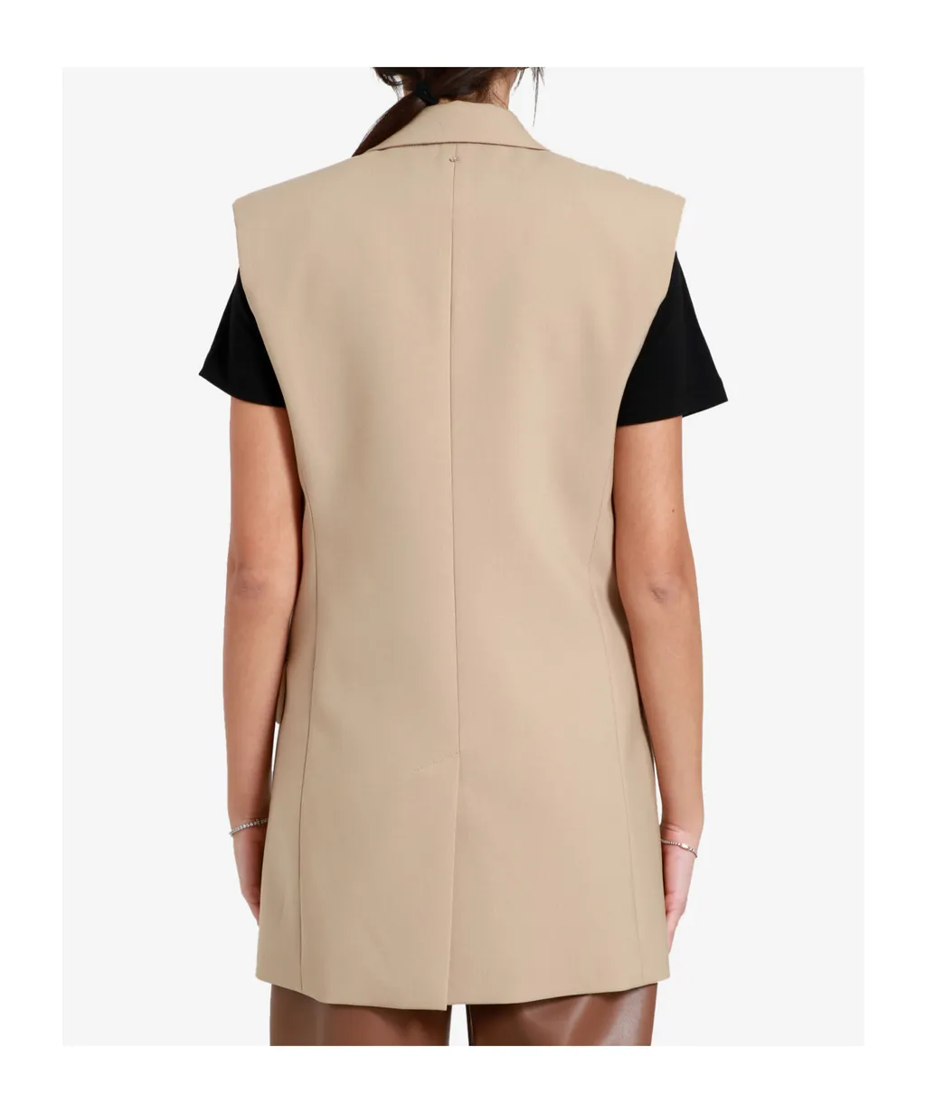 Sportmax Single-Breasted Sleeveless Gilet