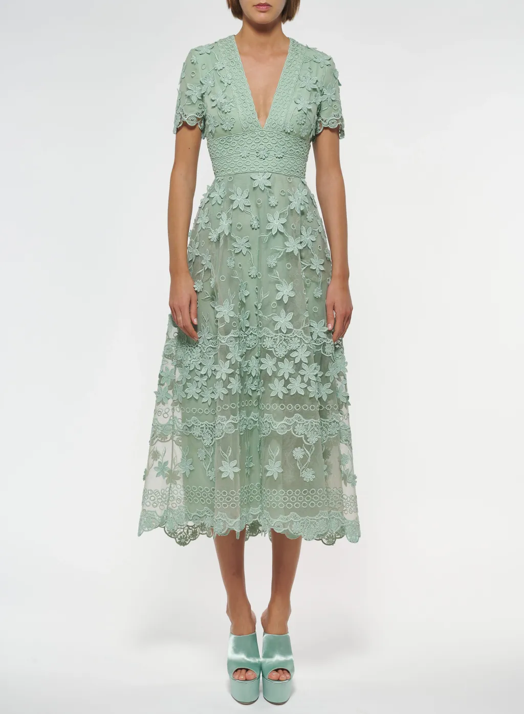 Flower Embroidered Dress