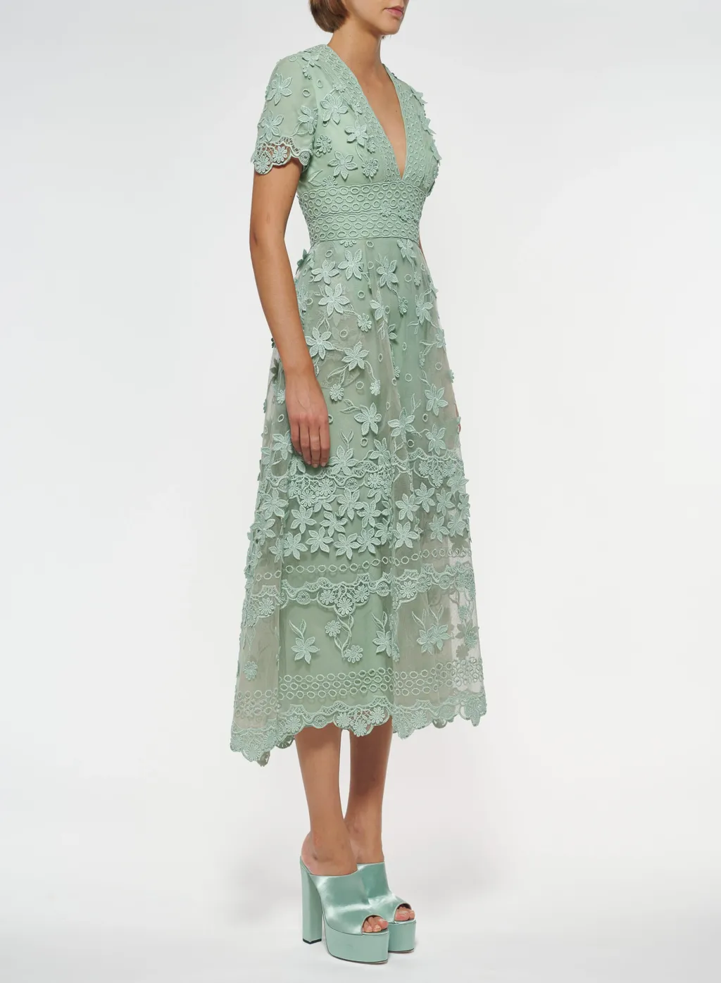 Flower Embroidered Dress
