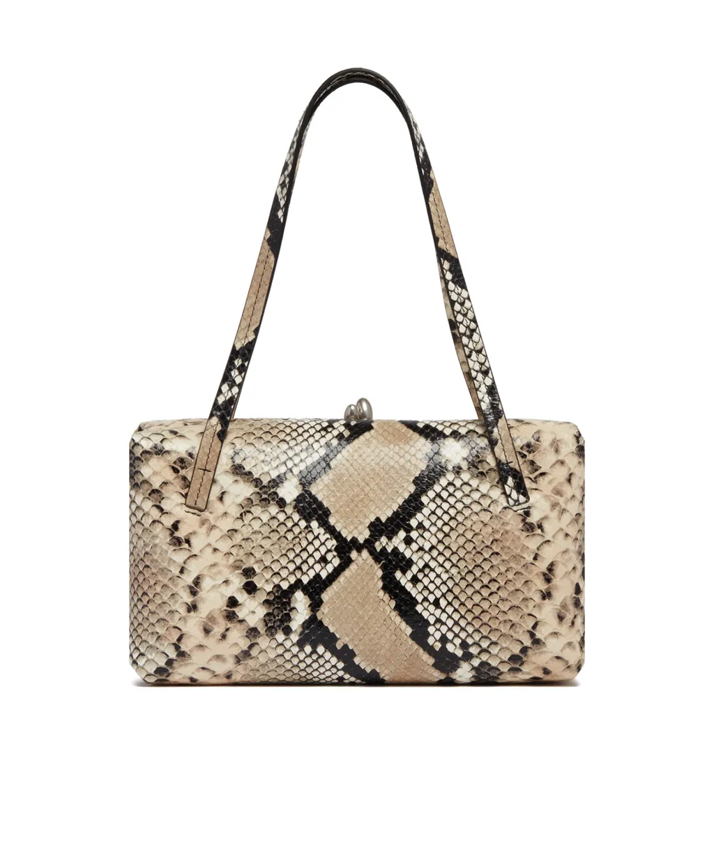 Jil Sander Snakeskin Printed Tote Bag